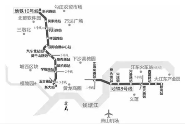 杭州地铁10号线开始地质勘探 5大站点位置解析来了