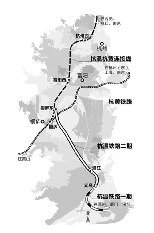 即将开工建设的杭温铁路,辐射桐庐东站(规划