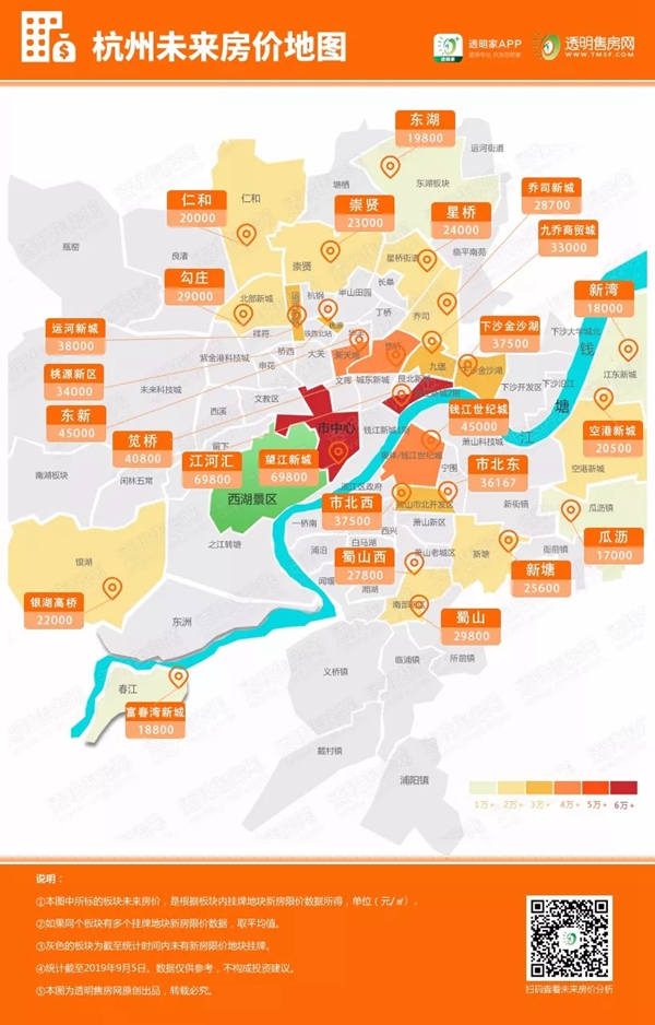 杭州未来房价地图